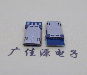 高品質Micro USB 5P雙面公頭/插頭,加長型帶PCB板 高品質Micro USB 5P雙面公頭/插頭,加長型帶PCB板