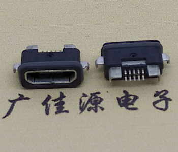 供應MICRO USB B型防水母座,帶防水膠圈/四腳沉2.0MM插板 供應MICRO USB B型防水母座,帶防水膠圈/四腳沉2.0MM插板