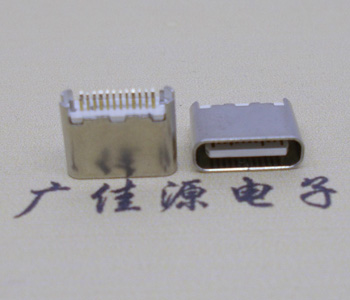 短體USB Type C 3.1母座,夾板0.8PCB板24P直插母頭 短體USB Type C 3.1母座,夾板0.8PCB板24P直插母頭