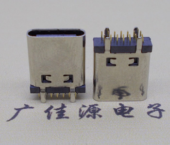 USB Type C14P連接器母頭直立插板,長度L=10.0MM USB Type C14P連接器母頭直立插板,長度L=10.0MM