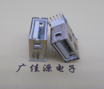 側插防塵usb母座L=13.8mm/外加銅殼全包/直腳直插usb反向連接器