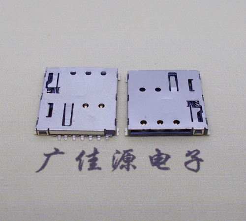 NANO SIM 自彈式卡座 1.37H 帶CD測試7Pin 手機小卡夾接口