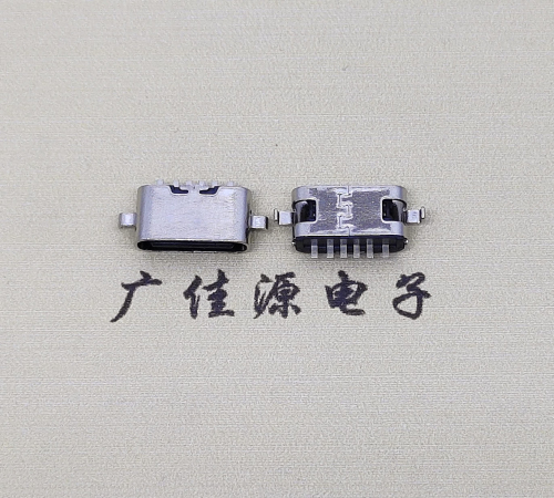 type c6p 5.1母頭兩腳沉板1.6mm、0.8mm端子長1.0mm 