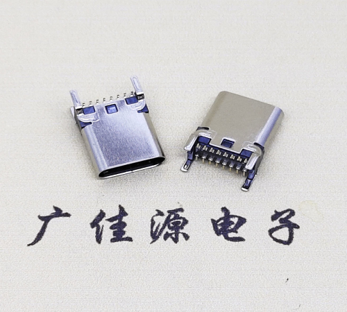 TYPE-C16P立貼母座連接器接口引腳接線正負級圖解定義